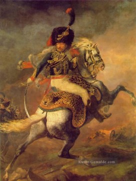 Théodore Géricault Werke - Ein Offizier Charging MHA Romanticist Theodore Gericault
